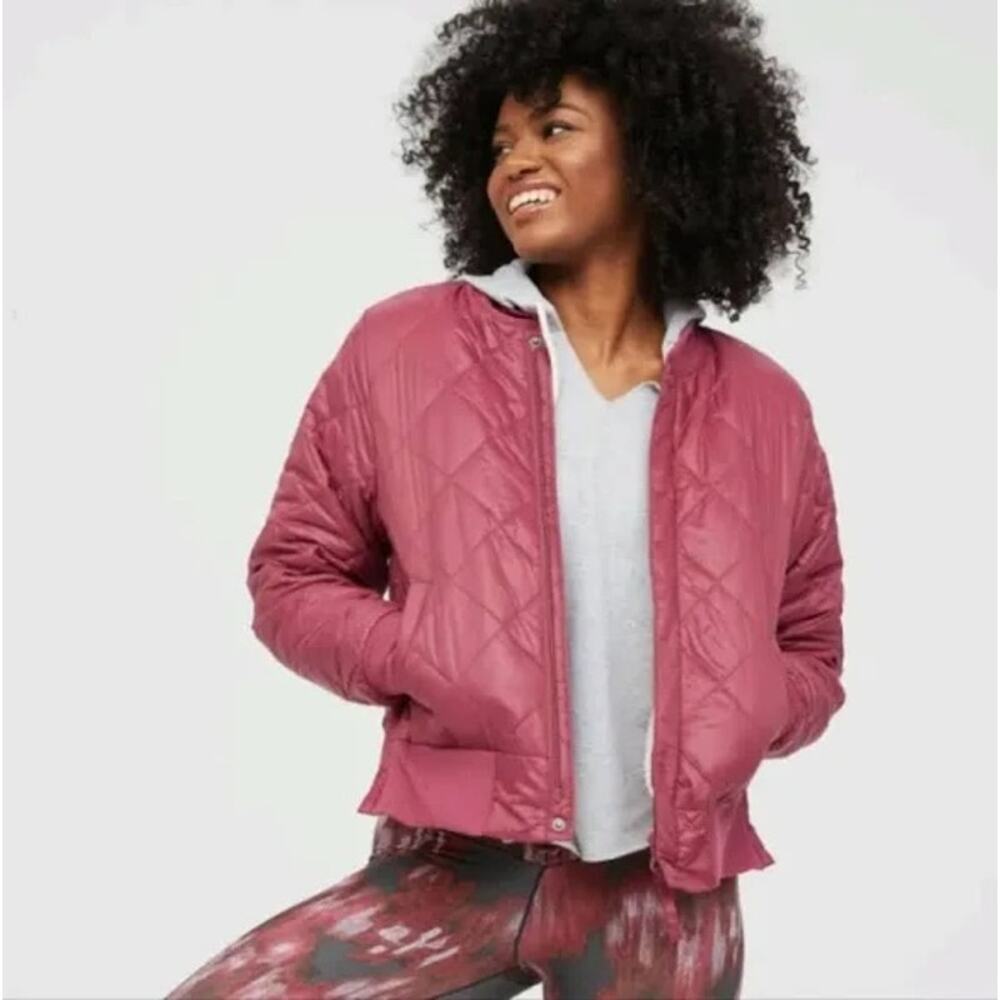 NWT Aerie Offline Sherpa Quilted Bomber Jacket Size XS​
